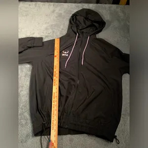 White fox boutique active Black windbreaker jacket original collection medium thumbnail 12
