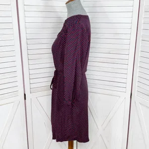 41 Hawthorn Polka Dot Belted V Neck Cloey Shirt Dress Blue‎ Red Small thumbnail 2