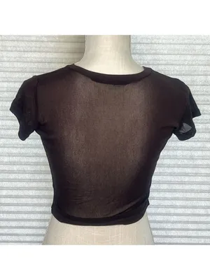 Free People Sheer Cap Sleeve Cappuccino Women's Top Size M SKU#C24101 thumbnail 4