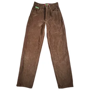 Empyre Tori Corduroy Pants Women 2 Brown Straight Leg Skate Streetwear Cotton thumbnail 2