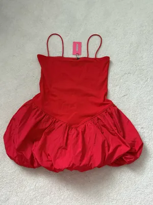 Edikted Red Dress thumbnail 3