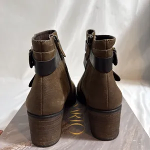 Franco Sarto A-Linden Ankle Boots Womens US 8.5M Brown Leather 2” Heel In Box thumbnail 4