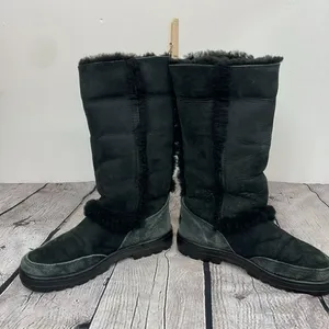 UGG Sundance II Revival Black Tall Boots size 7W thumbnail 8