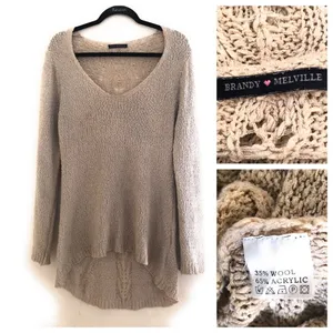Brandy Melville High Low‎ Sweater thumbnail 3