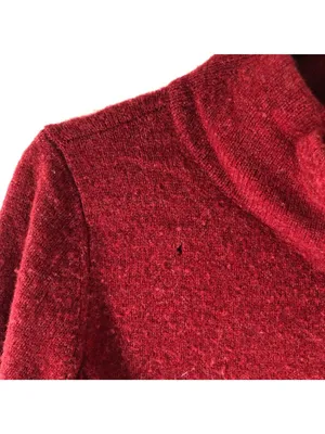Eileen Fisher Womens Cardigan Jacket Red Size PP Wool Button-Up Petite thumbnail 2