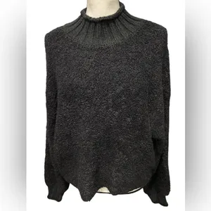 American Eagle Boucle Mock Neck Sweater Size Medium thumbnail 2