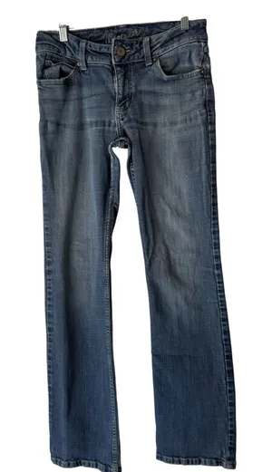 Wrangler Womens Bootcut Jeans Medium Wash Size 5x34‎ Western Cowboy Mid Rise thumbnail 1