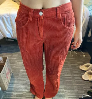 Red Corduroy Pants thumbnail 4
