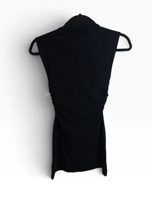 Reformation Alden Black Knit Mini Dress thumbnail 3
