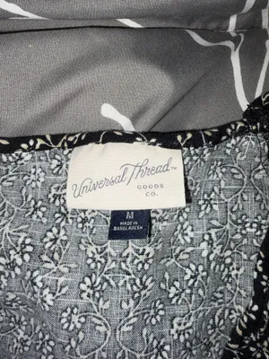 Universal Threads Dress Maxi Floral Black and white thumbnail 3