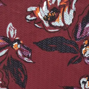 Maurices maroon floral vneck strappy back blouse size medium thumbnail 3