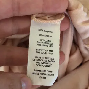 Show Me Your Mumu SMYM Aimee ruffle maxi dress in dusty blush NEW XL thumbnail 5