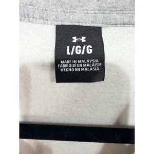 Under Armour Pullover Icon Fleece Oversized Half Zip Women's Large Gray New thumbnail 5
