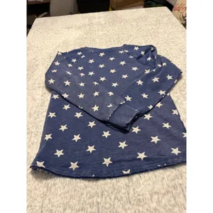 Alternative‎ Blue Star Print Long Sleeve Casual Sweatshirt Women's Size S NWOT thumbnail 4