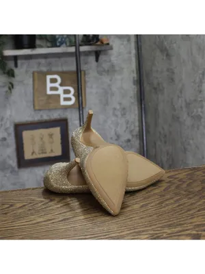 NWT INC International Concepts Zitah Embellished Pointed Toe Pumps Gold Bling 7M thumbnail 10