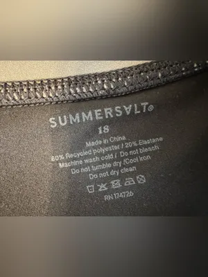 Summersalt The Do-It-All Tennis Dress Gym Athleisure Outdoors Active Black Sz 18 thumbnail 11