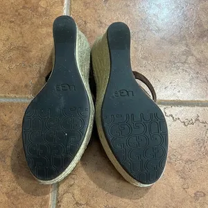 Ugg‎ Tawnie brown suede espadrille wedges size 9 thumbnail 9