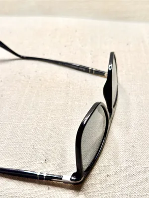 Persol PO3225S 95/31 Black Rectangle Sunglasses Handmade in Italy thumbnail 15