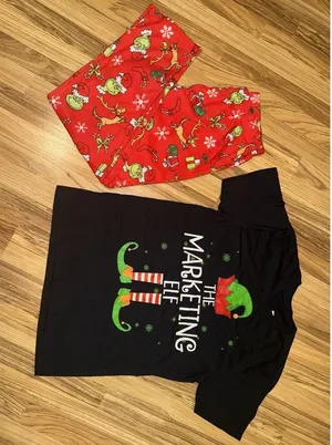 Dr. Seuss Grinch Christmas Pajamas‎ Men's Large The Marketing Elf T-shirt thumbnail 1