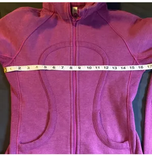 Lululemon Full Zip Up Hoodie. Used. See Pics For Condition And Measurements. thumbnail 7