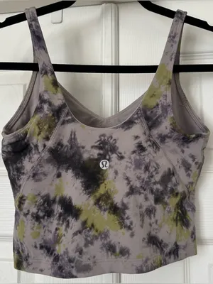 Lululemon Align Tank Top Radial Tie Dye Mauve Grey Multi size 6 W1DAJS thumbnail 4