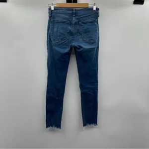 Rag & Bone Cate Mid Rise Ankle Raw Hem Skinny Jeans Size 26‎ thumbnail 4