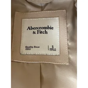 Abercrombie & Fitch Beige Long Sleeve Notch Collar Button Blazer Coat Jacket M thumbnail 6