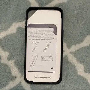 NEW iPhone 15 Pro Max MagSafe Phone Case Frosted Black w/ Flick Stand thumbnail 4