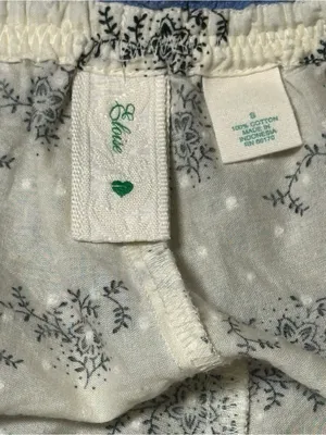 Vintage E By Eloise Anthropologie Swiss Dot Pajama Set Small Toile Floral thumbnail 12