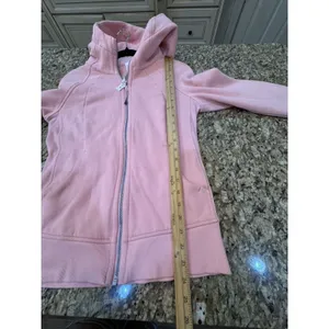Lululemon Scuba Full Zip Hoodie Pink Size 6 Sweatshirt Athlesiure Performance thumbnail 9