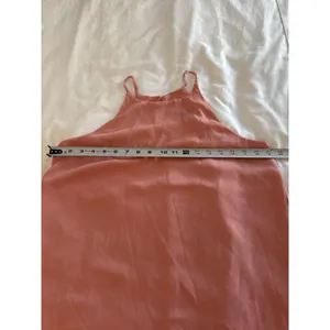 Pink Rose Coral Dress Sleeveless Halter High Neck Mini Flowy Boho Cottagecore thumbnail 6
