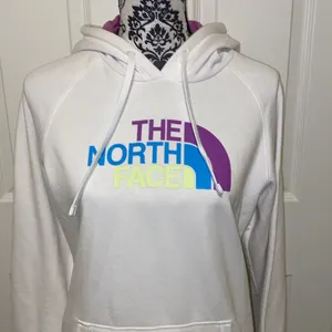 The North Face Spell Out Logo Hoodie Size Large thumbnail 3