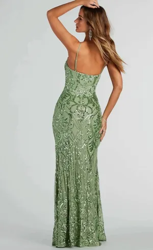 Windsor Green Maxi Dress Formal thumbnail 2