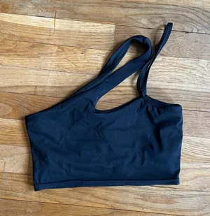 SheIn One shoulder built in bra top thumbnail 1