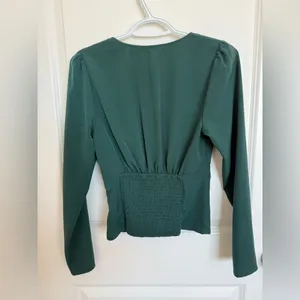 Abercrombie & Fitch Emerald Green Blouse Small thumbnail 5