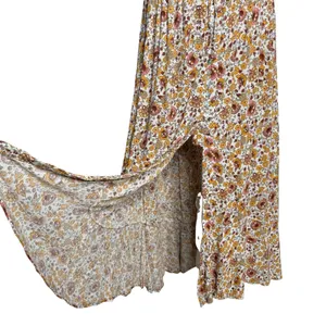 Cynthia Rowley Top Midi Skirt Set L Floral Matching Outfit‎ Peasant Cottage Boho thumbnail 7