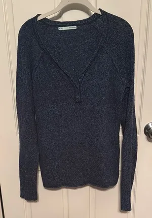 🏷️CLEARANCE🏷️‎ Maurices Deep Blue V-Neck Sweater thumbnail 1