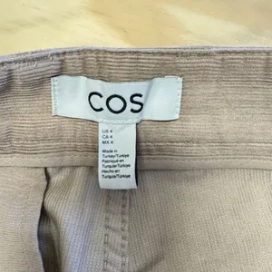 COS Women's Straight Leg Corduroy Chino Pants Slim Fit Tapered‎ Leg Sz 4 Beige thumbnail 6
