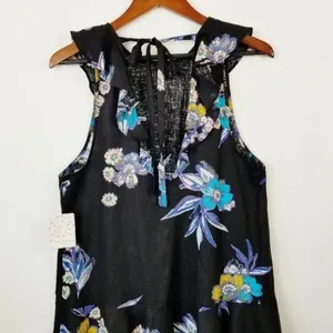 FREE PEOPLE‎ Summer In Tulum Floral Tunic S thumbnail 9