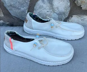 Hey Dude Wendy Natural "Salt" Slip-On Shoes size 8 thumbnail 1