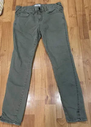 We The Free Free People Skinny Ankle Jeans Green Women’s 28 thumbnail 1