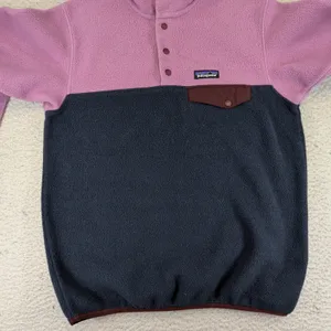 Patagonia Synchilla Lightweight Snap-T Pullover Pink Navy 25455 Womens Small thumbnail 9