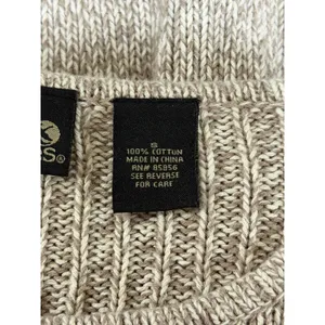 Vintage 90s‎ Guide Series Women Small Tan Speckled Knit Cotton Sweater Classic thumbnail 6