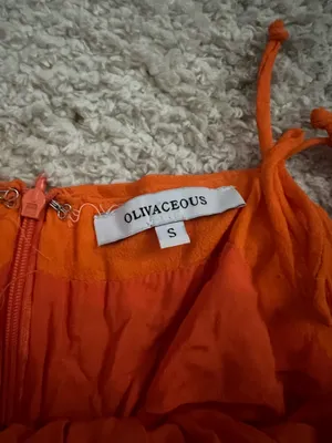 orange mini dress thumbnail 3