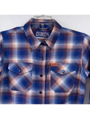 Dixxon The Great One 13 Women’s M Blue Plaid Flannel thumbnail 2