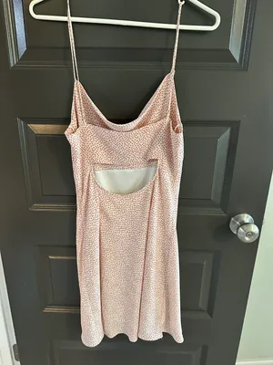 Cotton Candy LA Cowl Neck Orange Mini Dress thumbnail 2