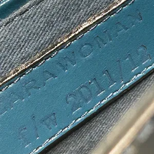 Zara Teal Leather Accessory thumbnail 5