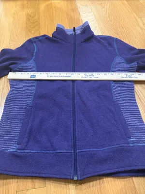 Kuhl women’s Chianti fleece full zip jacket medium. thumbnail 2