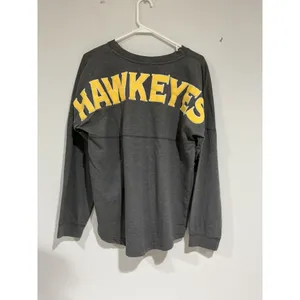 Womans Mv Sport Iowa Hawkeyes Gray Long Sleeve T Shirt Medium thumbnail 2