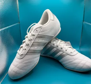 Adidas Taekwondo LA Sneakers White Silver Women’s NWT thumbnail 1